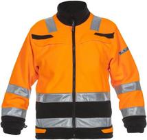 Flisinė striukė Torgau, Trendy Hi-Vis Line, oranžinė / juoda, dydis L, UK 40 / EU 52–54, 04026027FL