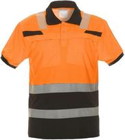 Polo marškinėliai, dydis M/40, trumpomis rankovėmis, oranžiniai/juodi, Hydrowear 040445OBM
