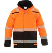 Parka Hi-Vis striukė Uddel, RS Line, oranžinė / juoda, dydis L, UK 40 / EU 52–54, 072398OBPL