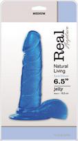 Real Rapture Dildo-JELLY DILDO REAL RAPTURE BLUE 6,5"