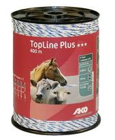 Elektrinio aptvaro virvė (polywire) balta/mėlyna 400m 4491559