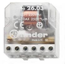 Žingsninė relė 1NO+1NC 10A 2 perjungimo sekos 12V AC 260380120000