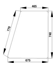 Viršutinis durų stiklas 281500351050N