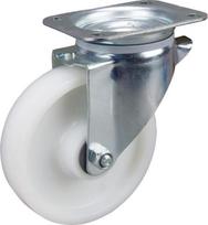 Pasukamas ratukas, poliamido ratas: 160x40mm, tvirtinimo plokštė 137x105mm, apkrova 350kg, Tente 3470UOR160P63