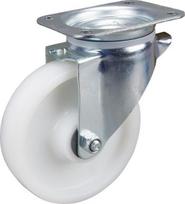 Pasukamas ratukas, poliamido ratas: 100x36mm, tvirtinimo plokštė 105x85mm, apkrova 200kg, Tente 3470UOJ100P62