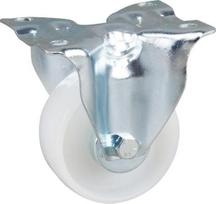 Fiksuotas ratukas, poliamido ratas: 100x36mm, tvirtinimo plokštė 103x85mm, apkrova 200kg, Tente 3478UOJ100P62
