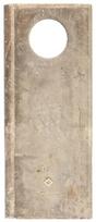 Kairysis šienapjovės peilis (LH), 126 × 47 × 4 mm, ovali skylė 23,0 × 20,5 mm, tinka Taarup, 25 vnt. pakuotė, KT56110900KR