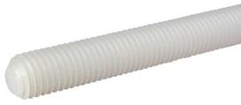 Srieginis strypas M6x1x1m nailonas 6.6 DIN 975 Kramp 9756N