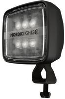 Darbinis LED žibintas 20W, 1900lm, kvadratinis, 12/24V, baltas, 59x104x94mm, Deutsch 2 kontaktų, platus šviesos kampas, 6 LED, KL 2001 Nordic Lights 982601B