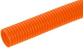 Apsauginis vamzdelis 32 mm 25 m, lankstus gofruotas, uždaras, oranžinis FTORC32025