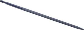 Krautuvo dantis, tiesus, žvaigždinio profilio 35x1100 mm, smailus galas su M22x1.5 veržle, juodas FT410451KR