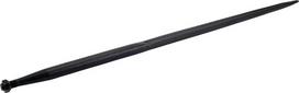 Krautuvo dantis, tiesus, dvigubos T formos 36x1100 mm, smailus galas su M22x1.5 veržle, raudonas, SHW FT3S