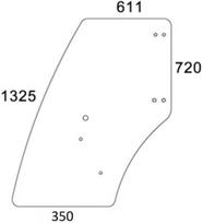 Durų stiklas F329810030150N