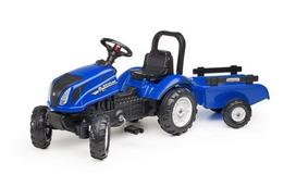 New Holland traktorius su priekaba ir atidaromu kapotu F3080AB