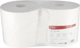 Popieriniai rankšluosčiai, balti, rulonas 28cm x 370m, 2 sluoksnių, išorinis Ø300mm, 2 rul. CP21103KR
