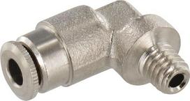 Push-in jungtis Ø4mm 90°, išorinis sriegis M6x1 Kramp CLWS4MK61