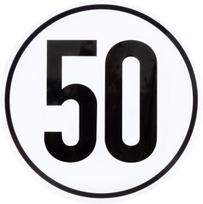 Lipdukas greičio ribojimas 50km/h Ø200mm BF50