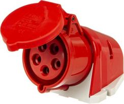 CEE sieninis lizdas 32A 5P 400V IP44 QC 92x94 B112002