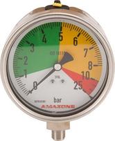 Manometras NG100 0-8/25 bar GD086