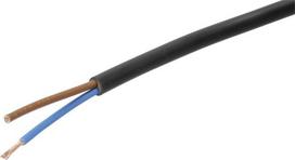 Kabelis 2x1.5mm² juodas PVC (m) Helukabel H05VVF2X15BK