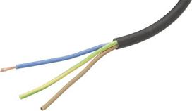 Kabelis 3x1.5mm² juodas PVC (m) Helukabel H05VVF3X15BK