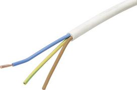Kabelis 3x1.5mm² baltas PVC (m) Helukabel H05VVF3X15WH