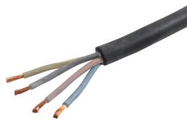 Kabelis 4x2.5mm² juodas guminis Helukabel H07RNF425R025
