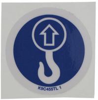 Informacinis lipdukas K9C455TL