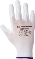 Darbo pirštinės Kramp 1.001, baltos, dydis 10/XL, KG0100310