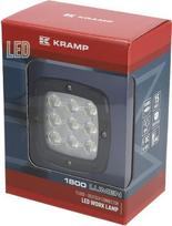 Darbo žibintas LED 13.5W 1800lm kvadratinis 12-24V Deutsch kištukas 123x74x100mm platus spindulys 9 LED Kramp LA10099