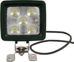 Darbo žibintas LED 60W 5600lm kvadratinis baltas 111x82.5x99mm 3m kabelis labai platus spindulys 20 LED Kramp LA104103M