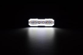 Mirksintis įspėjamasis žibintas / atbulinės eigos žibintas LED stačiakampis 12/24V oranžinis/baltas 129x41x14mm 12/42 LED Kramp LA20163