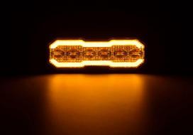 Mirksintis įspėjamasis žibintas / šoninis gabaritas LED stačiakampis 12/24V oranžinis/oranžinis 129x41x14mm 12/42 LED Kramp LA20164