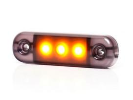Šoninė gabaritinė lemputė LED oranžinė stačiakampė 12-24V 84x24x10.4mm LA30099