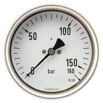 Manometras Ø100 0-160 bar 1/2" galinis MA100160B08SSGF