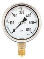 Manometras Ø100 0-600 bar 1/2" MA100600L08SSGF