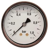 Manometras Ø63 0-1 bar 1/4" galinis prijungimas MA631B04SSGF