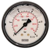Manometras Ø63 0-25 bar 1/4" galinis prijungimas MA6325B04PLGF