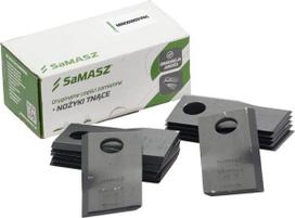 Šienapjovės peilių komplektas, 6 kairiniai ir 6 dešininiai, 98 × 49 × 3 mm, MINO000001PAC