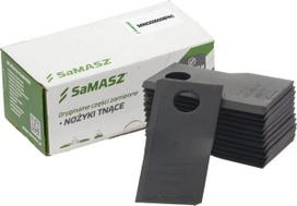 Šienapjovės peilių komplektas, 12 vnt., dešininiai, 105 × 49 × 4 mm, MINO000008PAC