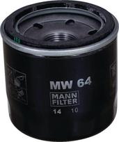 Alyvos filtras Mann and Hummel MW64