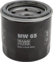 Alyvos filtras Mann and Hummel MW65
