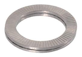 Fiksavimo poveržlė M12x19.5x2 mm, nerūdijantis plienas A4 DIN 128a Nord-Lock NL12RVSA4