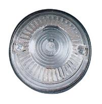 Gabaritinis žibintas apvalus, 12V, baltas, tvirtinamas varžtu, Geka PL86