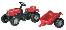 Pedalinis traktorius su priekaba Massey Ferguson, nuo 2,5 m., rollyKid (Rolly Toys) R01230