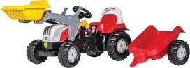 Pedalinis traktorius su priekiniu krautuvu ir priekaba Steyr, nuo 2,5 m., rollyKid (Rolly Toys) R02393