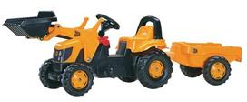Pedalinis traktorius su priekiniu krautuvu ir priekaba JCB, nuo 2,5 m., rollyKid (Rolly Toys) R02383