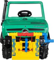 Pedalinis traktorius Mercedes Benz Unimog miškinis, nuo 3 m., rollyUnimog (Rolly Toys) R038244