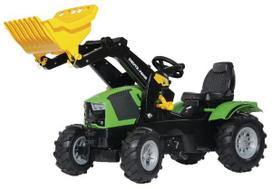 Pedalinis traktorius su priekiniu krautuvu Deutz Fahr, su pneumatiniais ratais, nuo 3 m., rollyFarmtrac (Rolly Toys) R61121