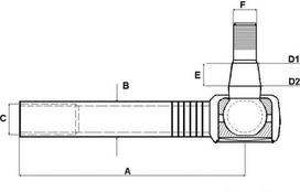 Vidinė vairo traukė SHP570KR